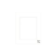 PA Framing Mat Double 14"x 18"/10"x 13" White Core Soft White/Soft White