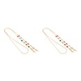 thumbnail image 4 of Unatoiry Eye Glasses String Strap Elegant Retainer with Hook Lightweight Rhinestone Decoration Various Styles Sunglasses Jewelry gold 2Set, 4 of 6