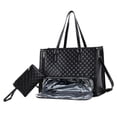 thumbnail image 4 of Bolso bandolera 2 en 1 para mujer, ideal para el almuerzo o para el portátil, ideal para escapadas de fin de semana. Negro, 4 of 9
