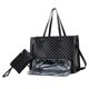 thumbnail image 4 of Bolso bandolera 2 en 1 para mujer, ideal para el almuerzo o para el portátil, ideal para escapadas de fin de semana. Negro, 4 of 9