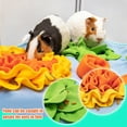 thumbnail image 4 of Qiopertar Pet Sniffing Mat, Slow Feeder Foraging Mat for Rabbits Hamsters Dogs, Interactive Scent Training Enrichment Toy with Hidden Pockets, Machine Washable Plush Odor Puzzle Mat, 4 of 6