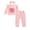 Pink, variant on Baby Girl Clothes 12 Months Girls First Birthday Outfit 1 Year Old Girl Birthday Long Sleeve Sweatshirt Top Pants Set for Baby Girl Gift Purple