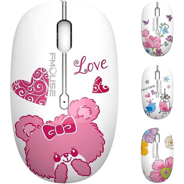 Other Home Automation Accessory Wireless Mouse M101 Cute Silent Computer Mouse With Usb Receiver, 2.4g 1600 Dpi Wireless Optical Travel Mouse Compatib