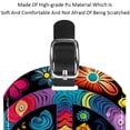 thumbnail image 4 of Square 2Pack PU Leather Peace Sign Cruise Luggage Tag with Privacy Cover and Name ID Tag for Travel Handbags Backpacks Luggage Tags, 4 of 6