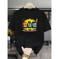 thumbnail image 2 of Men's Retro Computer Key T-Shirt - Ctrl Alt Del Design Short Sleeve Round Neck Tee Suitable for Daily Wear & Outdoor, Casual Tech Apparel for Gamers and Professionals, 2 of 5