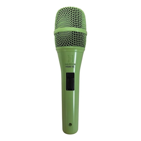 Micrófono Harden KMI-16 alambrico dinámico 50 Hz a 14 kHz Verde