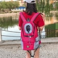 thumbnail image 3 of Amdohai Pet Backpack Portable Travel Bag Front Chest Bag Berathable Mesh Drawstring Design Outdoor Pet, 3 of 8