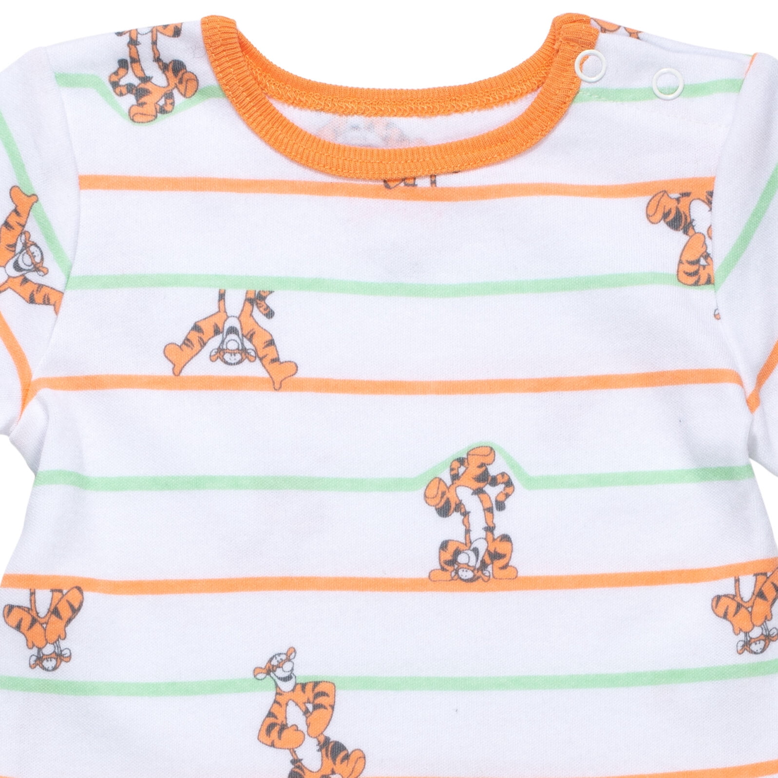 Disney Winnie the Pooh Baby Boys' Shortall and T-Shirt Set with Hat Tigger Orange