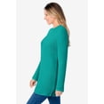 thumbnail image 5 of Woman Within Plus Size Long-Sleeve Crewneck Soft Waffle Knit Thermal Shirt, 5 of 6