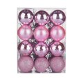 thumbnail image 1 of PENGXIANG 24 Pcs/Set 4cm Christmas Tree Ornament Increase Atmosphere Decorative Scene Layout Lightweight with Rope Christmas Tree Decoration Shiny Reflective Classic  Balls for Christmas, 1 of 11