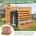 thumbnail image 2 of Air Conditioner Privacy Fence Screen Outdoor Garbage Can Enclosures with Planter Box, All-Wood 36"W X45"H Trash Can Fence Enclosure, Pool Equipment Privacy Screen Vinyl Panels, 2 of 7