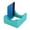 Bright Blue, variant on Cup Cradle for Tumblers, Silicone Tumbler Holder for Vinyl Decals, Tumbler Cradle Built-in Slot with Felt Edge Squeegee for Crafting Decals on Cups, BottlesBright Blue