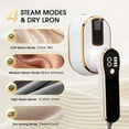 thumbnail image 4 of HAOAN3-Speed Digital Display Steam Iron with Hanging Function and Foldable Design  1000W Power for Efficient Wrinkle Removal and Clothes Styling White, 4 of 9