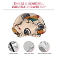 thumbnail image 3 of KLL Rooster Pattern Shower Cap & Bath Cap for Women,Reversible Oversized Waterproof Shower Caps for all Hair Lengths,Elastic Reusable Bathing Hair Cap, 3 of 6