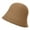 Caramel, variant on Ludlz Women Knit Bucket Hat, Warm Wide Brim Fisherman Cap Foldable Floppy Sunshade Visors