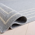 thumbnail image 6 of Safavieh Braided Nikeisha Striped Machine Washable Reversible Area Rug, Light Gray/Ivory, 5' x 5' Round, 6 of 12