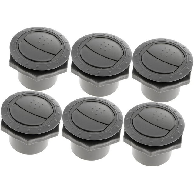 6x Coche tejado Lateral Salida de 60 Mm Cubierta de Ventilación de Aire Soporte de Pared de Ventilación 60 Mm