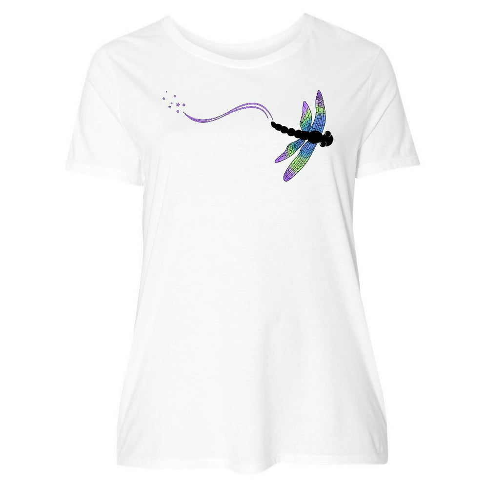 INKtastic - Dragonfly Women's Plus Size T-Shirt - Walmart.com - Walmart.com