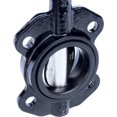 thumbnail image 4 of IrrigationKing RKLO3 Valve Papillon en Fonte, Style Levier, EPDM, Noir, 3 Pouces, 4 of 4