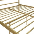 thumbnail image 4 of Pemberly Row Contemporary Four-Post Metal Canopy Bed in Full Gold, 4 of 9