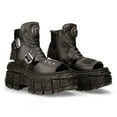 thumbnail image 2 of New Rock Boots BIOS106-V3 Black VEGAN Leather Unisex Platform Sandal Biker Goth 39, 2 of 6