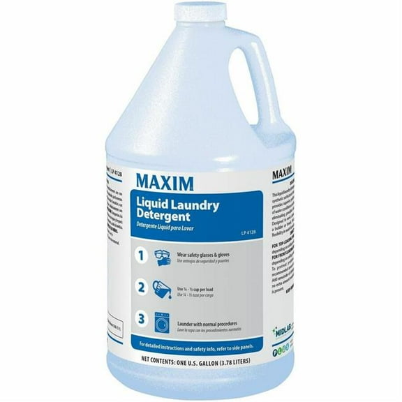 Midlab MLB41280041 128 fl oz Liquid Laundry Detergent - White - Pack of 4