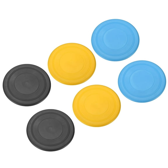 Uxcell 7 Inch Flying Disc, TPR Flying Discs Soft Waterproof for Adults Dog Outdoor Playing Sport Game, Multicolored 6Pcs