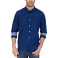 thumbnail image 1 of Nautica Mens Gingham Button Up Shirt, Azul, XX-Large, 1 of 1