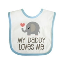 Inktastic My Daddy Loves Me Boys or Girls Baby Bib