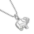 thumbnail image 5 of Womens 925 Sterling Silver Elephant Pendant Necklace, 5 of 7
