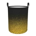 thumbnail image 2 of Uemuo Gold Glitter Gradient Pattern Circular Laundry Hamper Basket with handles,Collapsible laundry basket,Large capacity laundry hamper,Laundry Organizer-Small, 2 of 8