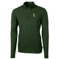 thumbnail image 2 of Men's Cutter & Buck Green Green Bay Packers Throwback Logo Virtue Eco Pique Recycled Quarter-Zip Pullover Top, 2 of 3