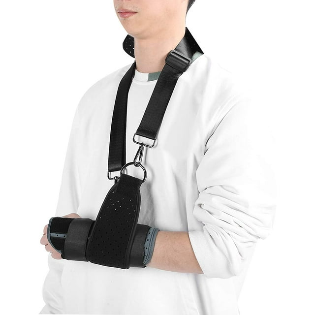 Attelle de Poignet, Entorse Récupération de Fracture, Fixation Soulagement de la Douleur Poignet, Écharpe de Bras de Soutien, Adapté à la Protection des Sports, Blessures au Poignet, Inconfort de la Gaine du Tendon (Droite)