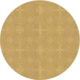 thumbnail image 1 of Ahgly Company Machine Washable Indoor Round Transitional Saffron Yellow Area Rugs, 3' Round, 1 of 7