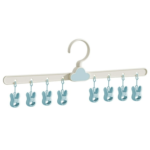 XYAIYT Baby Sock Drying Hanger with Multiple Clips Secure Grip for Baby Socks Small Clothes and Accessories Space Saving Nursery Organizer Long Lasting and Plastic Material