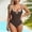 Coffee, variant on Swimming Women Elegant Piece Tennis Swimsuit with Flowy Skirted Coverage Figure Fit for Everyday Wear Red 1 S