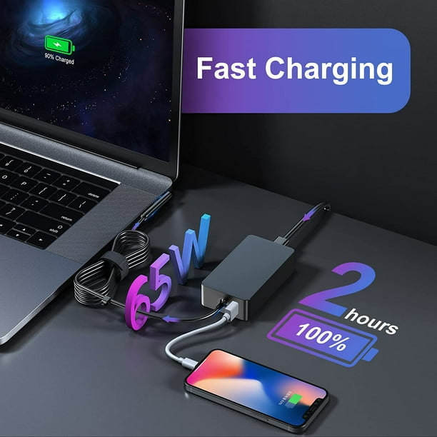 Surface Pro Charger 65W for Microsoft Surface Pro X/8/7+/7/6/5/4/3