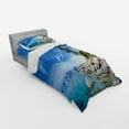 thumbnail image 3 of Ambesonne Nautical Bedding Set 4 Pcs, Seascape Lake Tahoe, Queen, Blue Grey, 3 of 3
