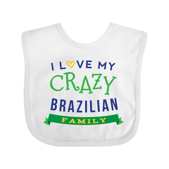 Inktastic Brazilian Family Reunion Funny Boys or Girls Baby Bib