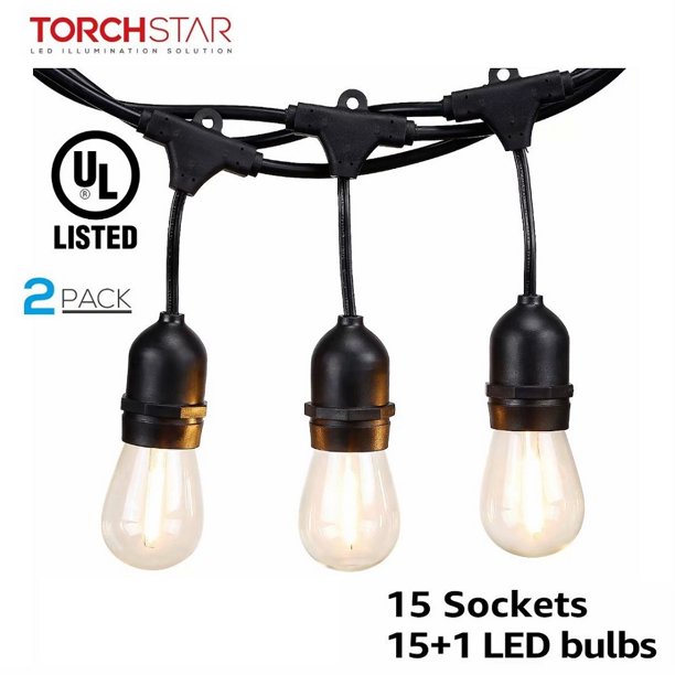 weatherproof outdoor patio string lights
