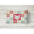 thumbnail image 2 of Carolines Treasures CK5125PW1216 Korean Bobtail Cat Love Canvas Fabric Decorative Pillow, Red, 12H x16W, multicolor, 2 of 3