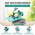 thumbnail image 4 of EastVita Multifunctional Heat Press Machine 6 in 1 Dual Display US Plug 15x15 Inch, 4 of 6