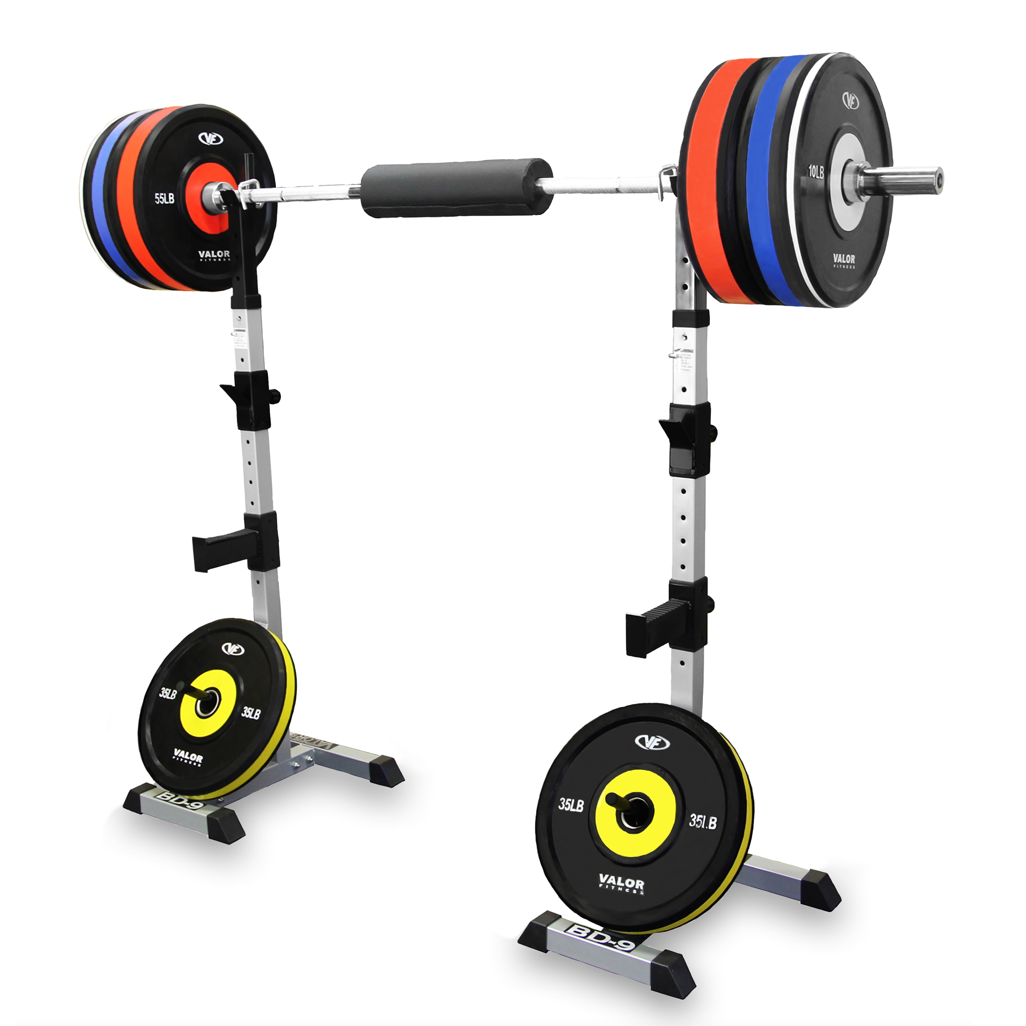  Valor Fitness BD-8 Independent Squat Stand Towers with  Adjustable Uprights, J-Hooks, and Safety Catches : Sports & Outdoors