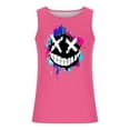 thumbnail image 2 of Tank Tops for Men Cool Ghost Face Graphic Scoop Neck Sleeveless Shirt Summer Casual Tanks Streetwear, 2 of 4