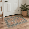 thumbnail image 5 of GENIMO 2'x7' Runner Rug, Washable Non Slip Soft Zebra Print Hallway Runner for Kitchen Entryway Laundry Room, Rust Red, 5 of 6