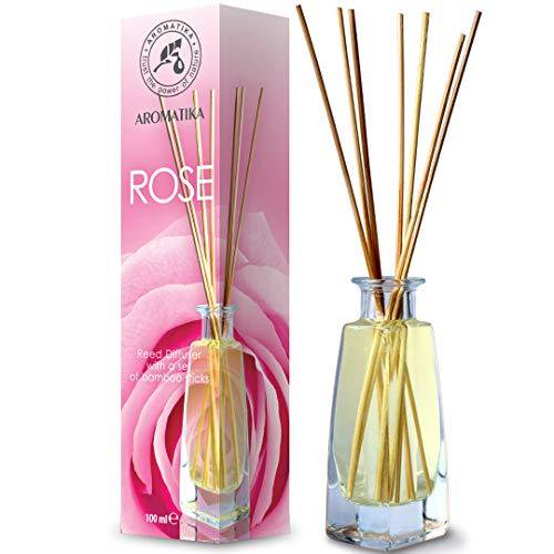AROMATIKA Rose Reed Diffuser 100 ml Diffuseur à roseau parfumé Sans