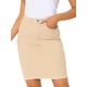 thumbnail image 1 of Falda Vaquera Midi Básica Desgastada De Cintura Alta Con Dobladillo Rasgado Y Lavado Para Mujer Albaricoque L, 1 of 6