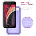 thumbnail image 4 of Diverbox Designed for iPhone SE case with Screen Protector Heavy Duty Shockproof Shock-Resistant Cases for Apple iPhone se Phone 2022/2020 Release (Purple), 4 of 7