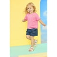 thumbnail image 3 of Garanimals Toddler Girl Short Sleeve T-Shirt with Ruffle Pocket, Sizes 18M-5T, 3 of 5