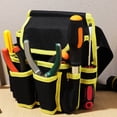 thumbnail image 6 of MERRYHAPY Heavy Duty Electrician Tool Belt Bag Black Multi-Functional Utility Pouch for Tool Storage, 6 of 8